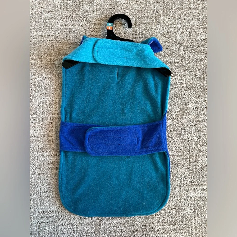 NWT - YOULY - Fleece Pet Coat -‎ M/L - Blue